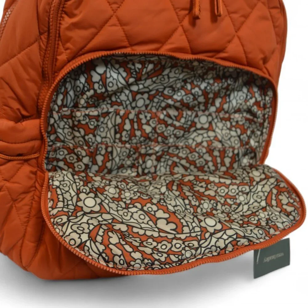 Vera Bradley Orange Quilted Backpack